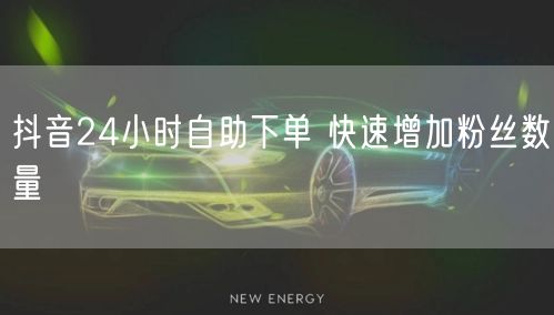 抖音24小时自助下单 快速增加粉丝数量