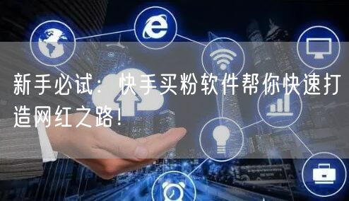 新手必试:快手买粉软件帮你快速打造网红之路!