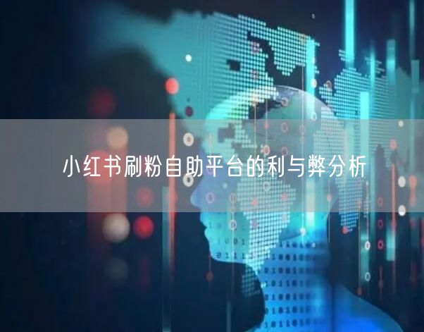 小红书刷粉自助平台的利与弊分析