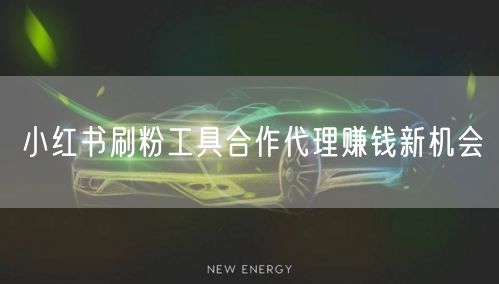 小红书刷粉工具合作代理赚钱新机会
