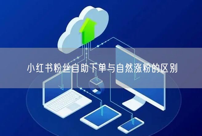 小红书粉丝自助下单与自然涨粉的区别